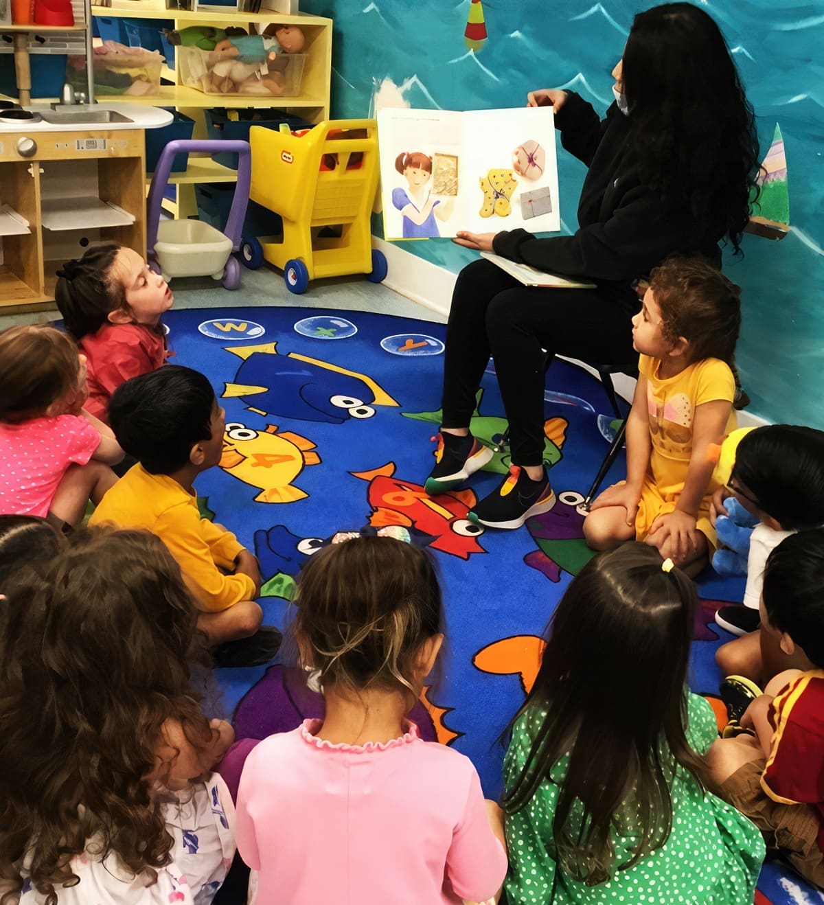 Qualified teaching staff nurturing children's growth and development